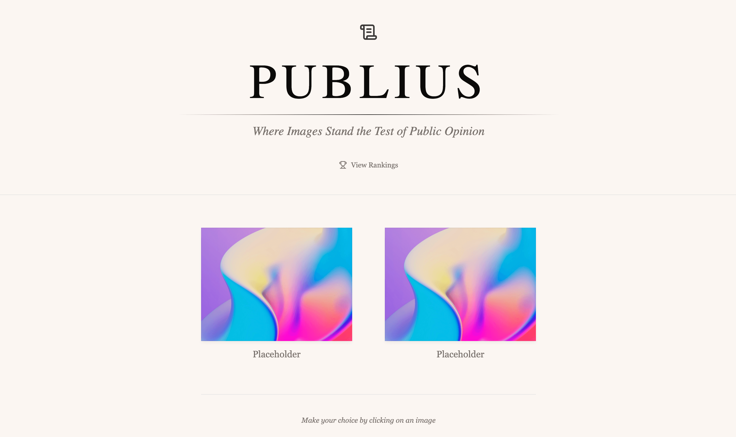 Screenshot of Publius